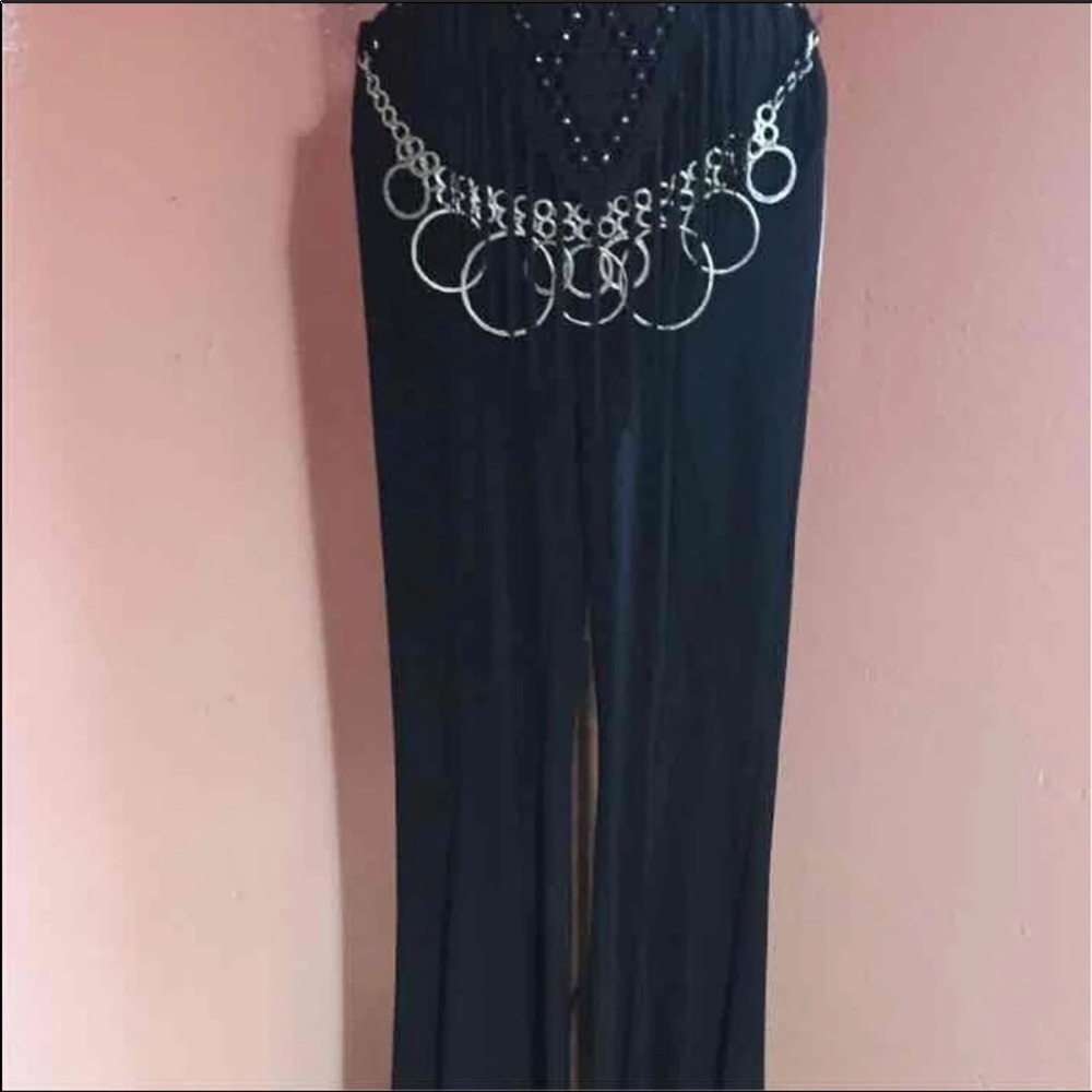 Black pants w/ accent belt